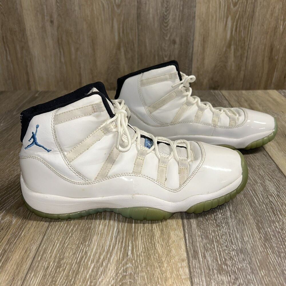 Nike Air Jordan 11 Retro Legend Blue Columbia White 378038-117 Youth US Size 7Y